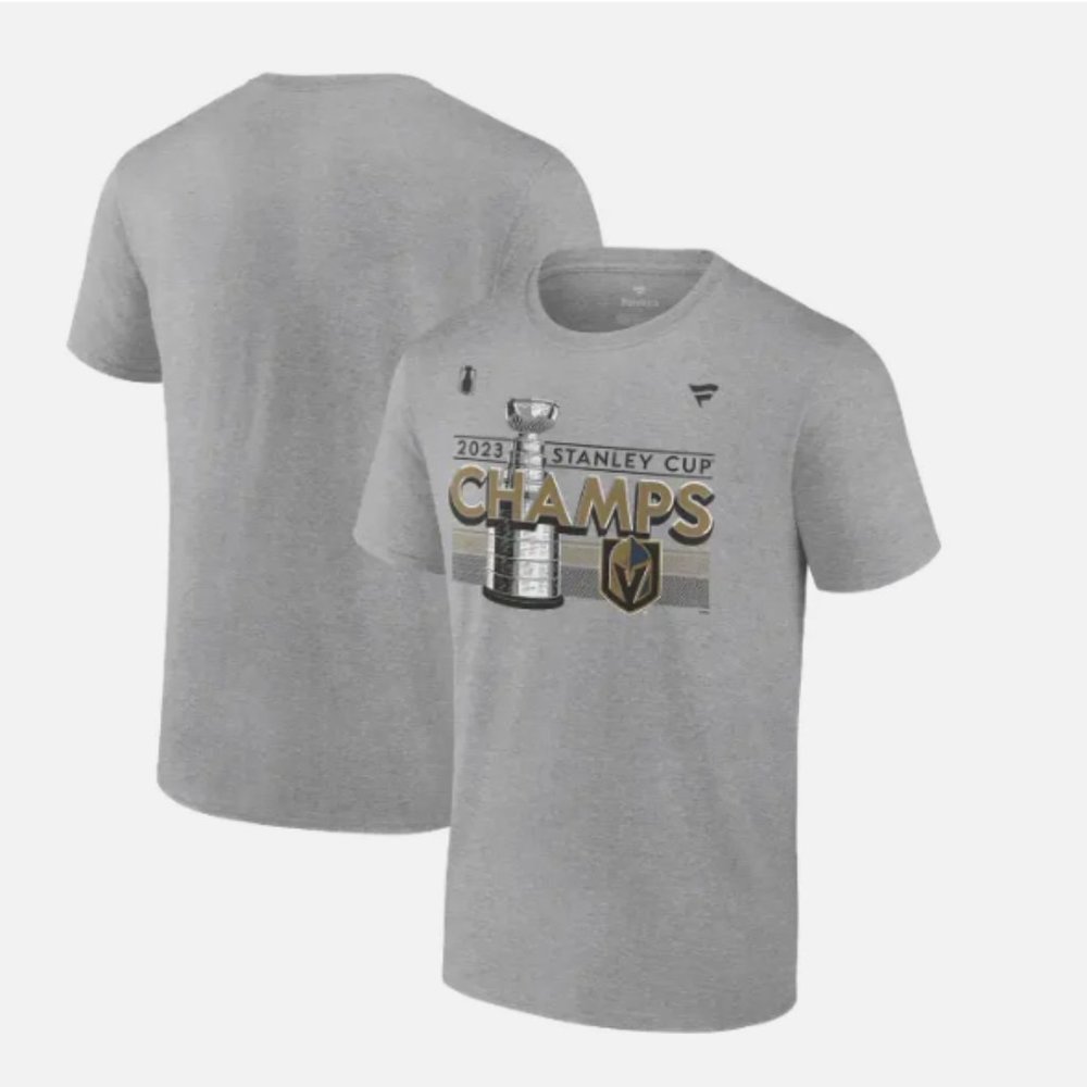 FANATICS VEGAS GOLDEN KNIGHTS STANLEY CUP CHAMPS LOCKER ROOM TEE grey XL